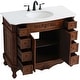 preview thumbnail 11 of 9, Elegant Lighting VF10142-VW Danville 42" Free Standing Single Basin