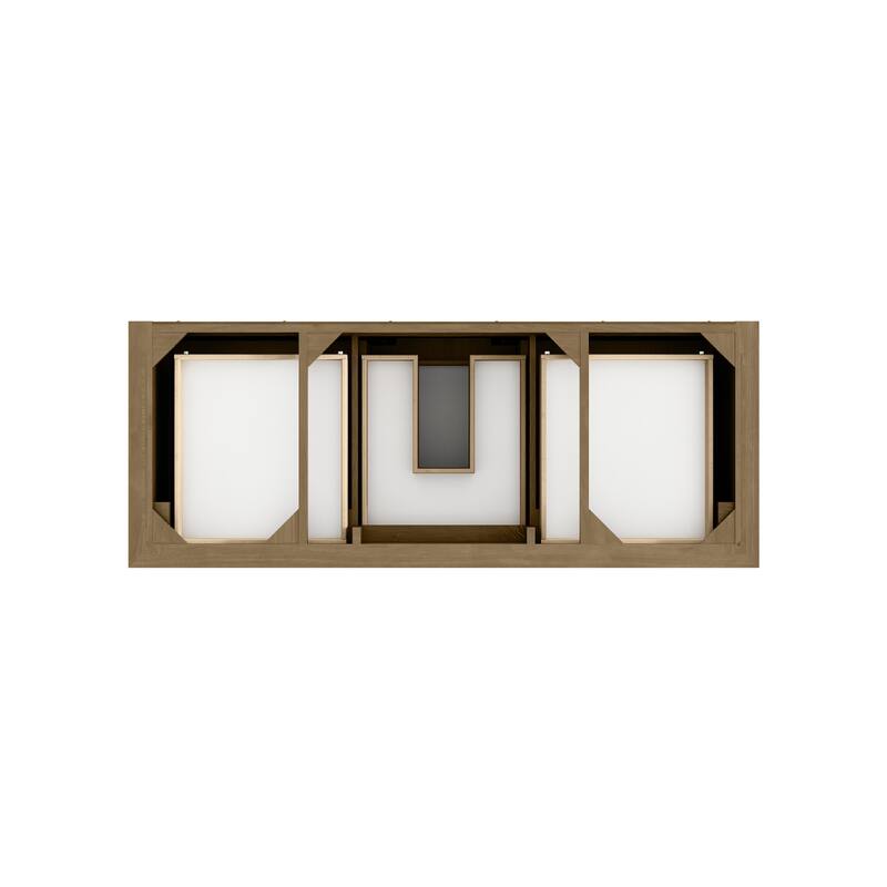 Brookfield 60" Single Vanity, Honey Oak w/FreePower Wireless Charger