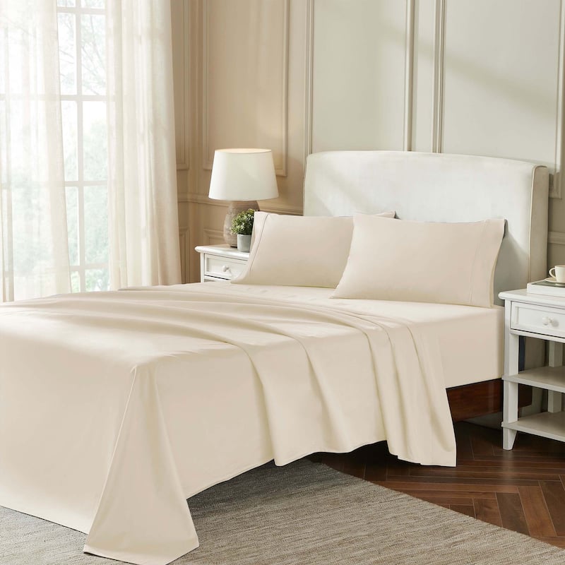 Superior Egyptian Cotton 850 Thread Count Bed Sheet Set - California King - Ivory