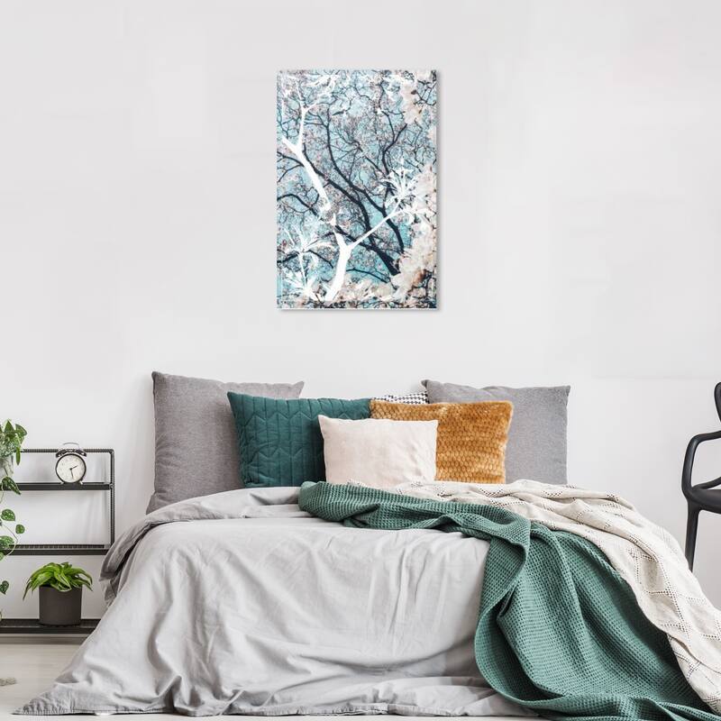 Wynwood Studio Prints Floral and Botanical Still Cherry Blossoms White and Modern & Contemporary Wall Art Canvas Print - 36 x 24