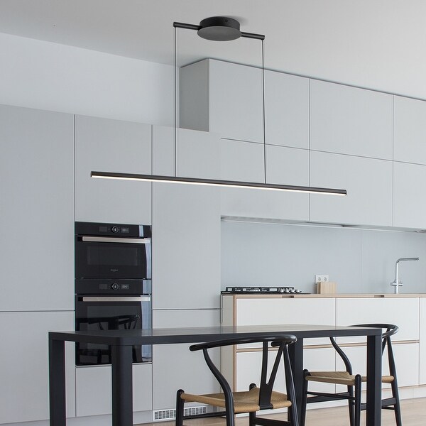 OYIPRO Kitchen Island Pendant Lighting Integrated LED Linear Light Fixture