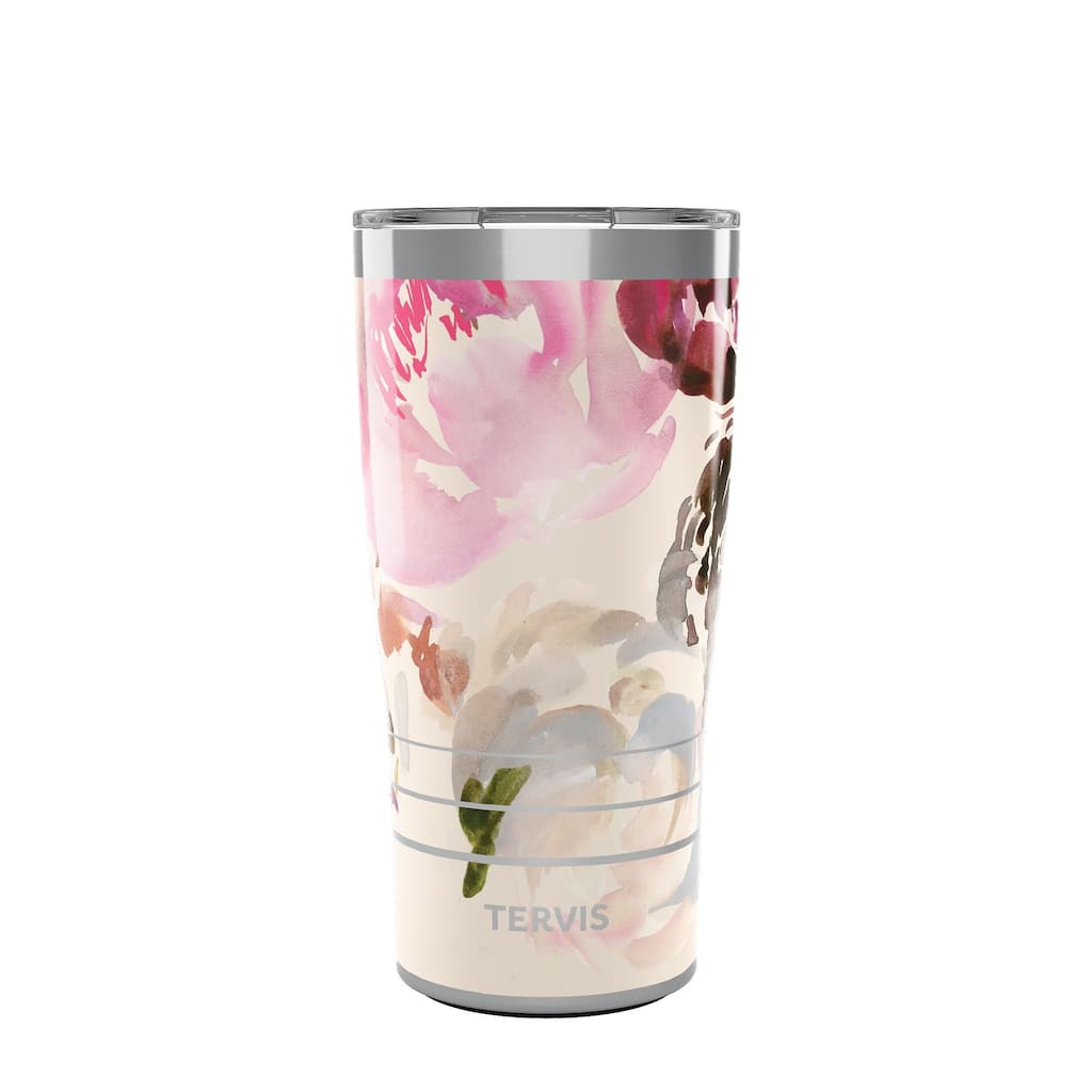 Tervis Traveler Kelly Ventura Floral Collection Triple Walled Insulated Travel Tumbler, Posy