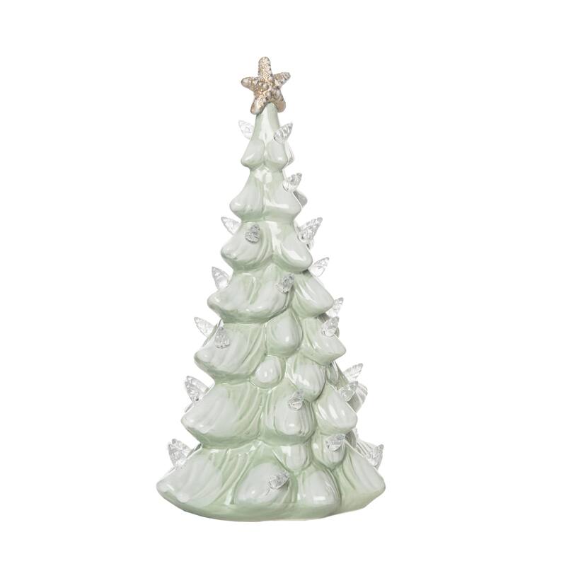 Transpac 11.8 in. Green Holiday Coastal Tree