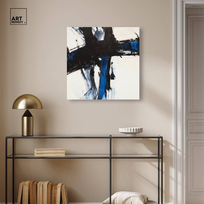Blue Streak I Canvas by Art Remedy, Gallery Wrapped