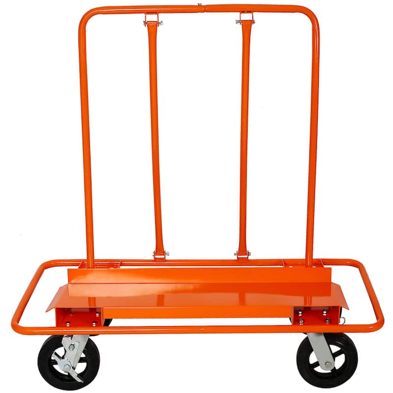 Drywall Sheet Cart & Panel Dolly 2400lbs Capacity, Panel Service Cart - 48"Lx23.5"Wx48"H - Orange