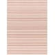preview thumbnail 6 of 12, Livabliss Rikard Indoor/ Outdoor Coastal Stripe Area Rug 2'7" x 12' Runner - Pink