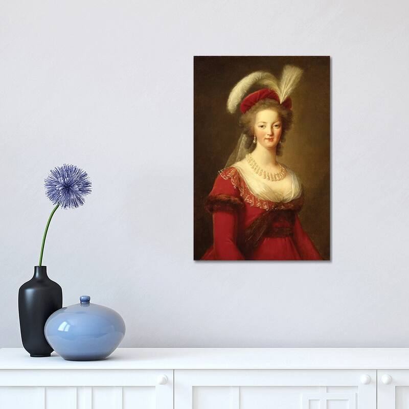 iCanvas "Portrait Of Marie Antoinette, Queen Of France" by Elisabeth Louise Vigee Le Brun Canvas Print - 18x12x1.5