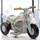 preview thumbnail 17 of 22, 6V Toddler Ride-On Bubble Motorcycle with Music, LED Headlight, 3 Wheels, 2MPH Electric Motorbike for Kids Ages 2-5 Cream White