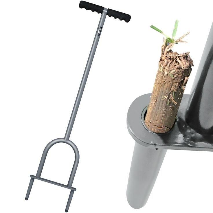 Walensee Lawn Coring Aerator, Manual Grass Dethatching Turf Plug