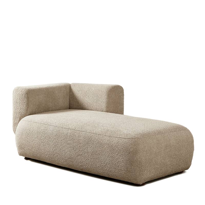 Modern Upholstered Chaise Lounge Chair, Indoor Relaxation Sofa for Living Room or Bedroom