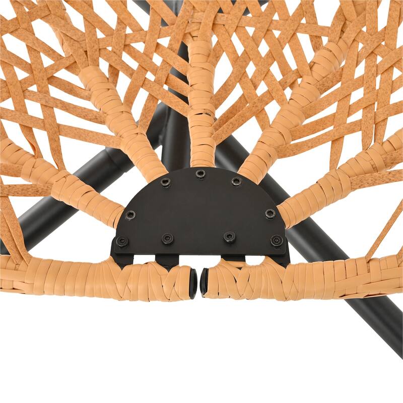 Durable Hanging Hammock Chair with Stand and Removable Cushion