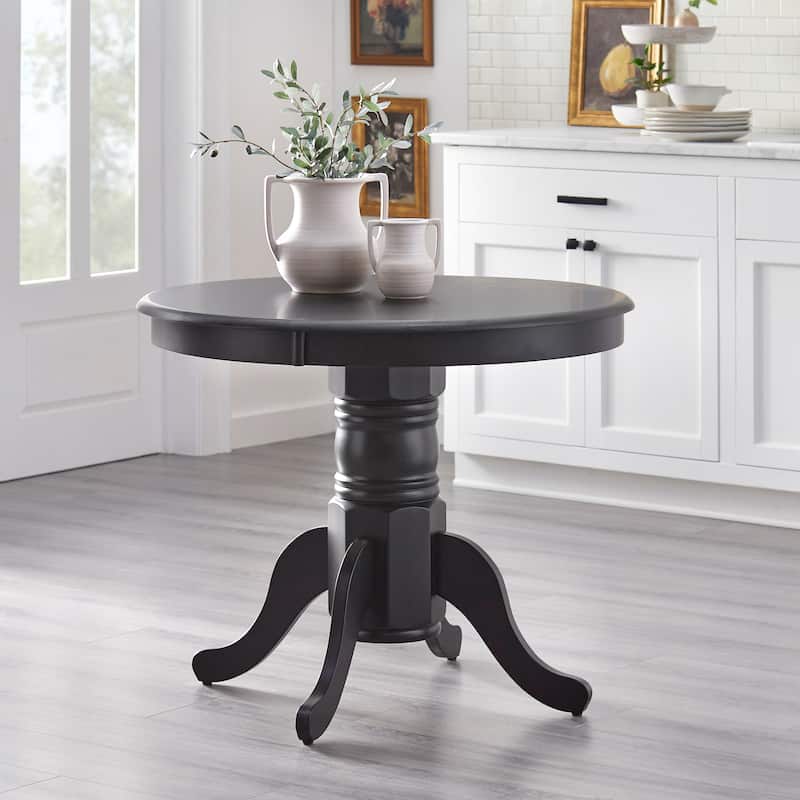 Simple Living Lancaster Solid Wood Dining Table - Matte Black