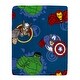 preview thumbnail 1 of 2, Marvel Avengers Fight the Foes Toddler Blanket