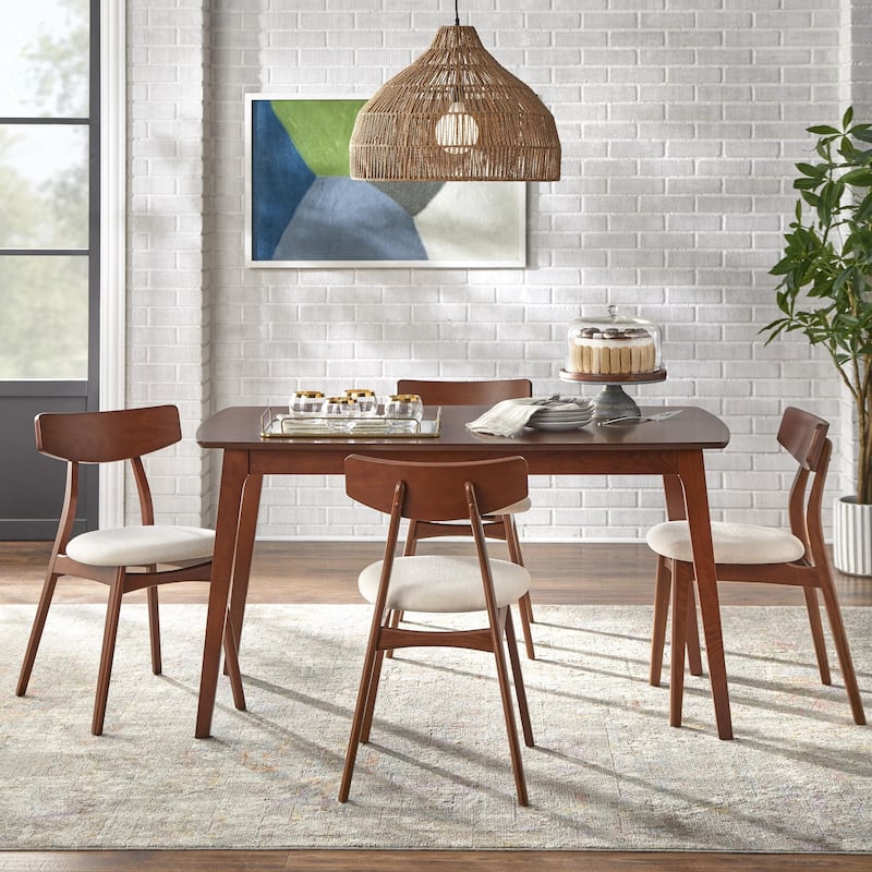 Simple Living Solid Beechwood Cadiz 5-piece Dining Set