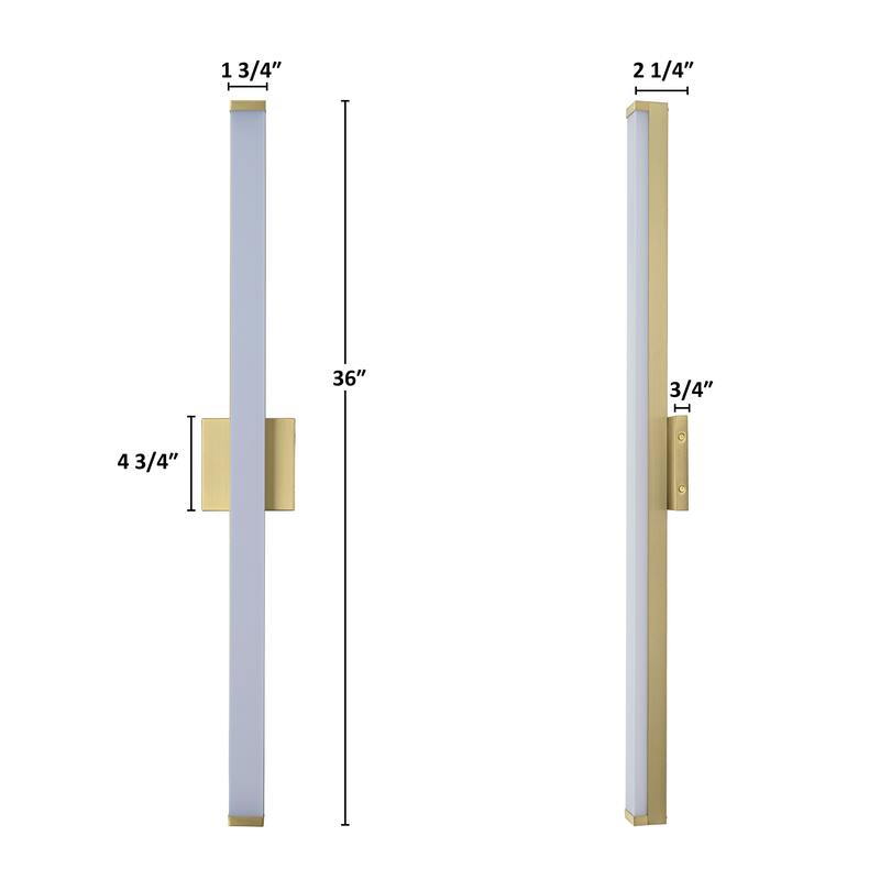 C Cattleya LED Vanity Bar Light Indoor Wall Sconce with Acrylic Shade