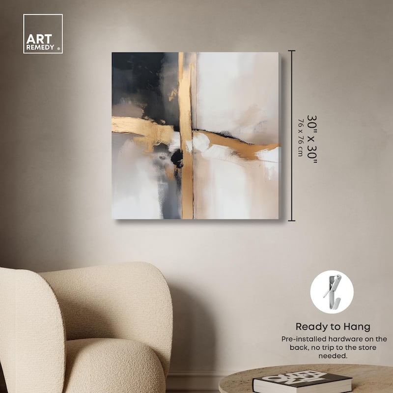 Gilded Rupture I Canvas by Art Remedy, Gallery Wrapped