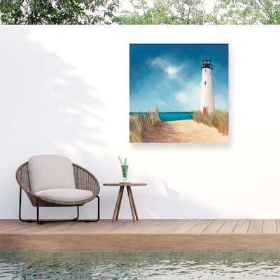 Julia Purinton 'Down The Path' Outdoor Canvas