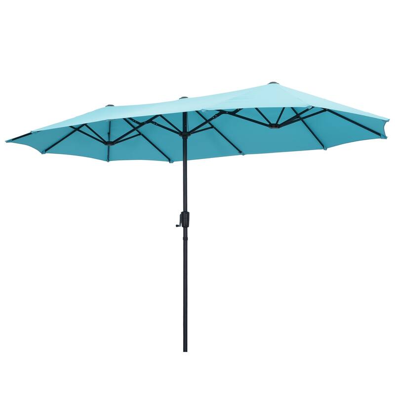 Autlaycil 13 FT Patio Umbrella with Sun Protection & Easy Crank