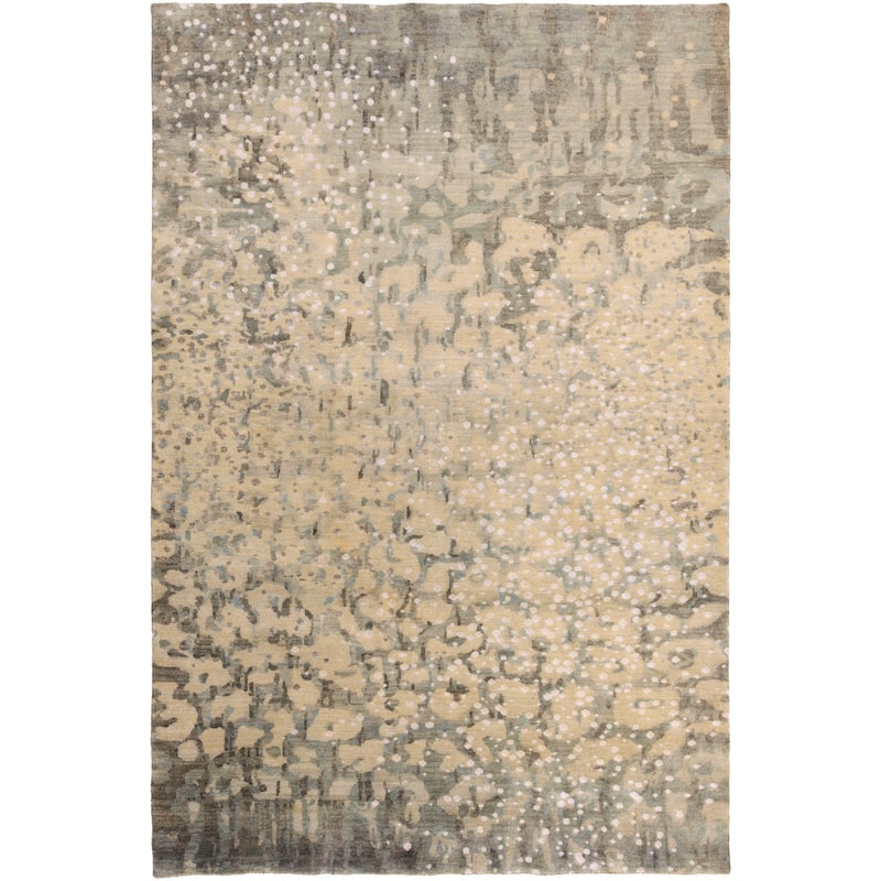 Hand-Knotted Giana Abstract Wool Area Rug