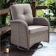 Option Brown Wicker Grey Cushion