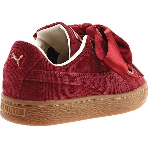 puma basket heart corduroy sneakers