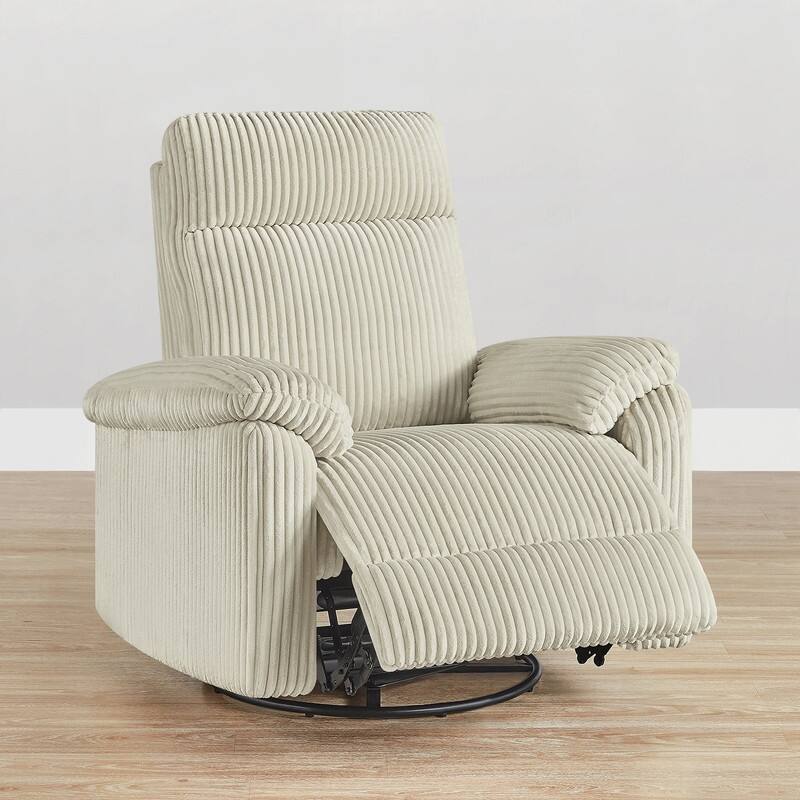 Spruce & Spring Manual Swivel Glider Recliner for Nursery