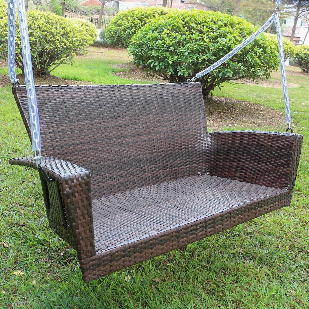 Antique wicker on sale porch swing