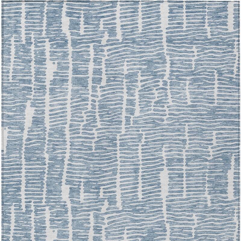HomeRoots Abstract Transitional Rectangle Outdoor Rug
