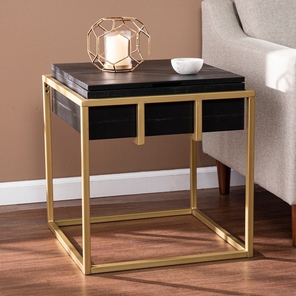 Carbon Loft Darvel Reclaimed Wood Storage End Table. Opens flyout.