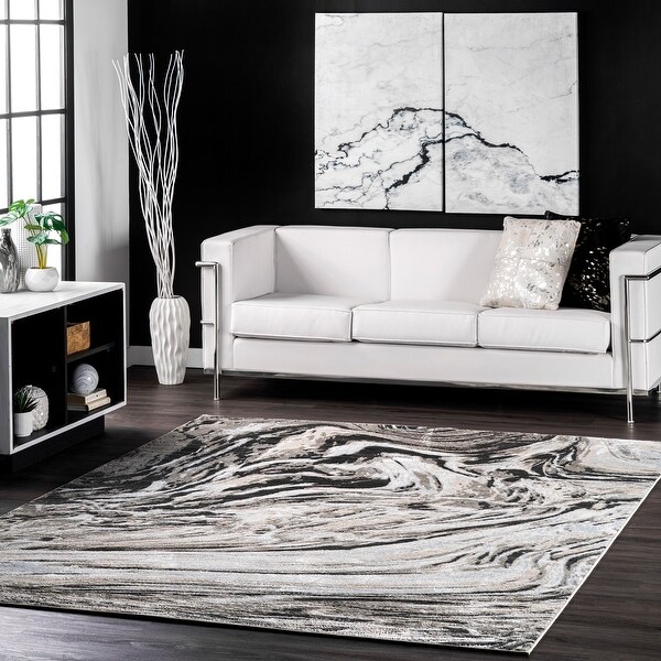nuLOOM Drea Marble Abstract Area Rug
