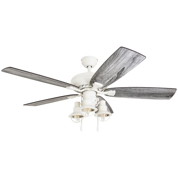 The Gray Barn Chevening 52 Inch Coastal Indoor Led Ceiling Fan With Pull Chains 5 Reversible Blades Overstock 30878902