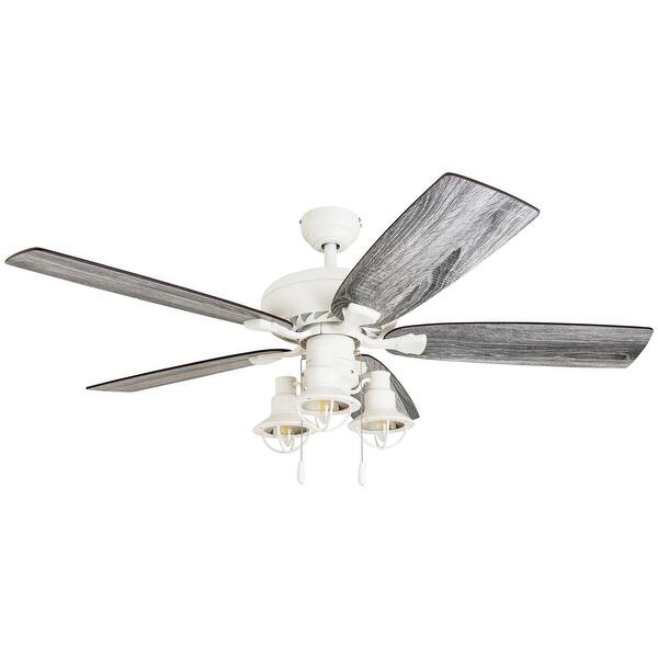 Shop The Gray Barn Chevening 52 Inch Coastal Indoor Led Ceiling Fan With Remote Control 5 Reversible Blades 52 Overstock 30878946