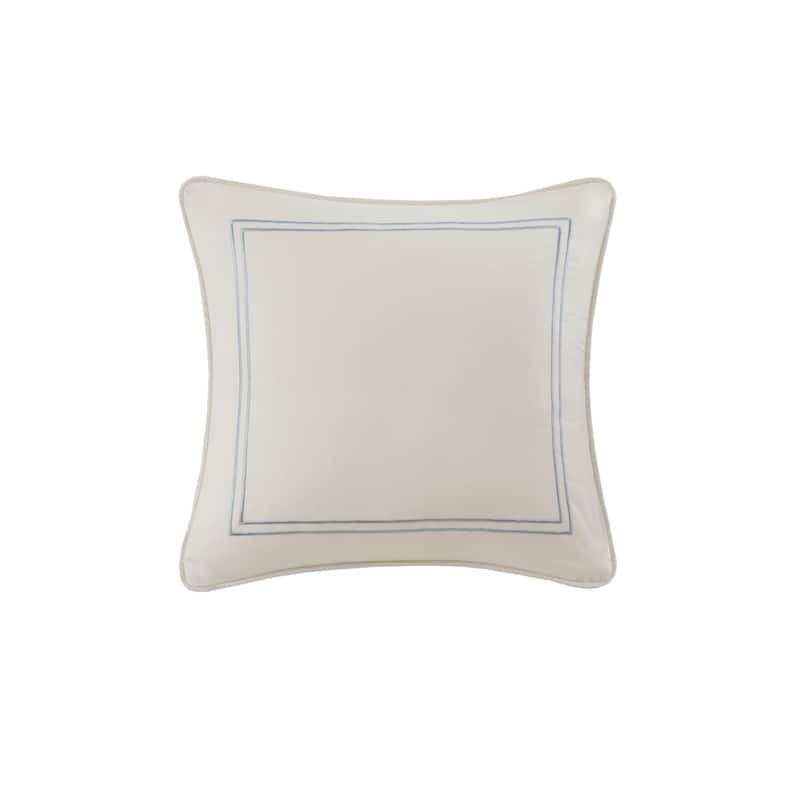 Harbor House Chelsea Ivory Cotton Square Pillow - 16x16''