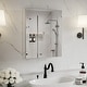 preview thumbnail 1 of 30, Modland Single Door Bathroom Medicine Cabinet with Mirror Adjustable Shelves,Recessed or Surface Mount