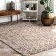 preview thumbnail 18 of 24, Nuloom Contemporary Modern Mayen Geo Trellis Area Rug 4' x 6' - Beige - Rectangle