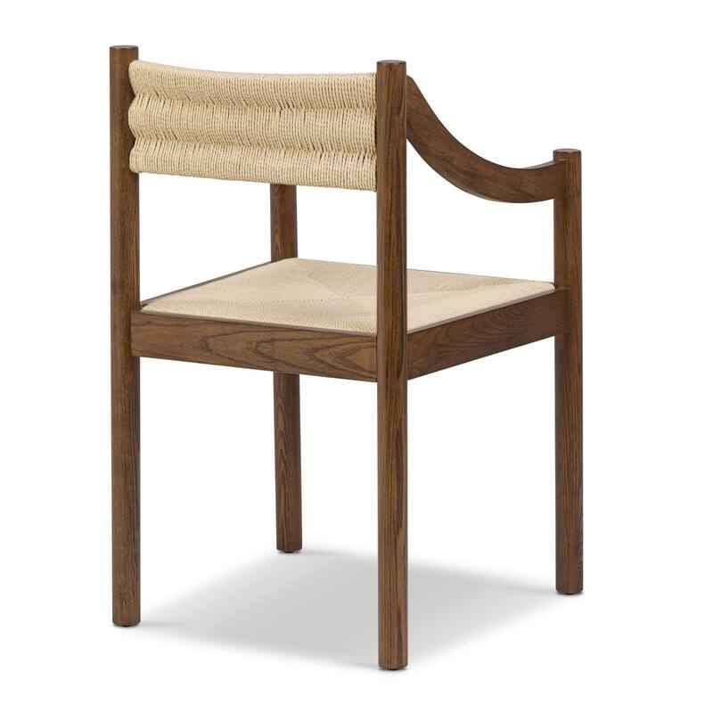 Poly & Bark Torge Wood Dining Chair in Walnut