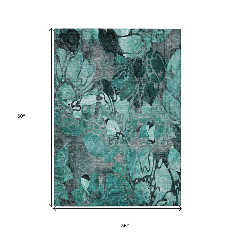 Camo Artistic Abstract Weather Resistant Classic Meets Modern Outdoor Rug