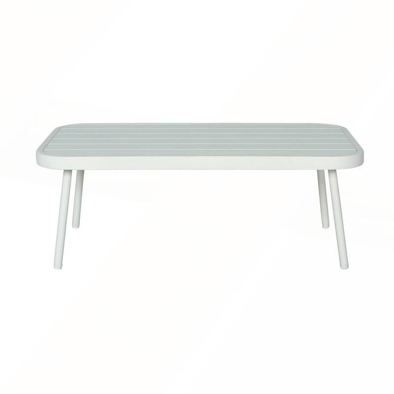 Mariano Steel Loveseat and Table