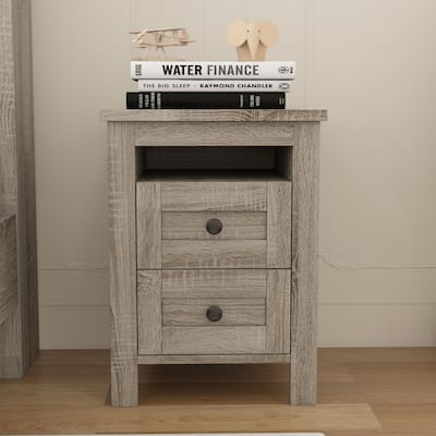 Farmhouse Wooden Nightstand