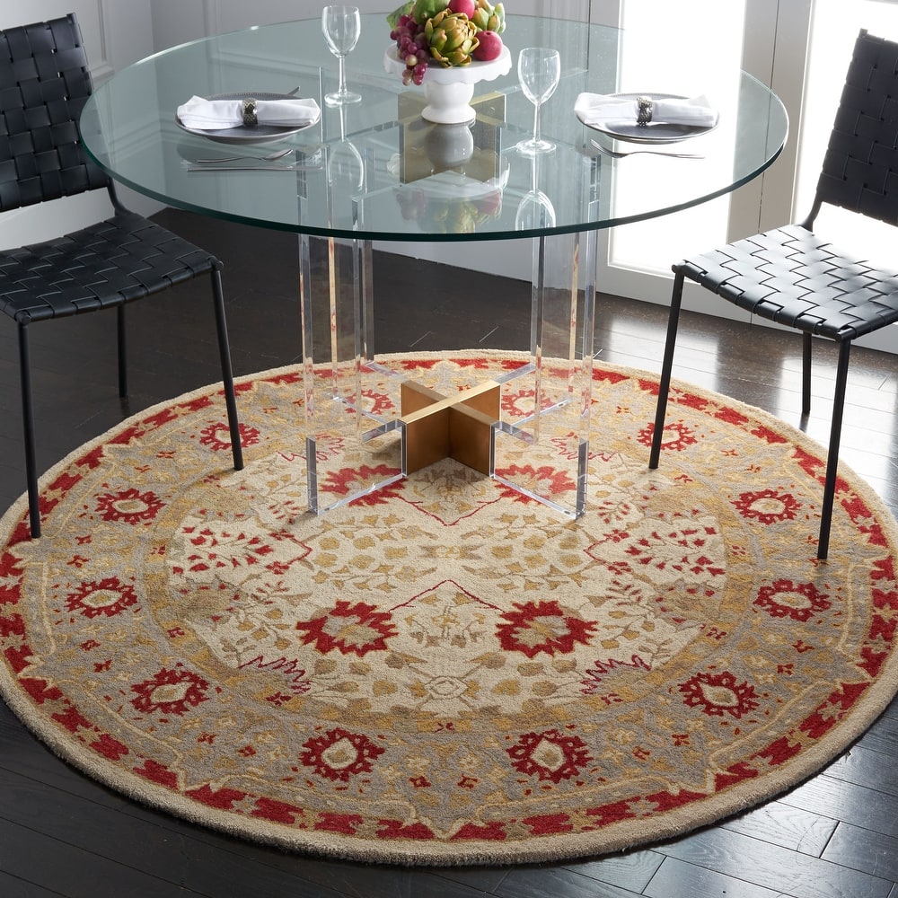 SAFAVIEH Handmade Anatolia Mirhan Traditional Oriental Hand-spun Wool Rug