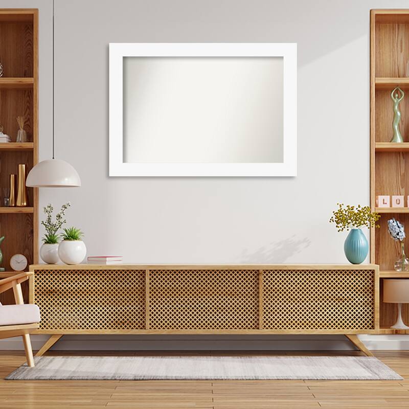 Basic Non-Beveled Wood Framed Wall Mirror