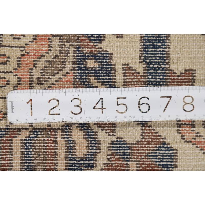 Garden Design Bakhtiari Vintage Persian Rug Handmade Wool Carpet - 6'8" x 10'2"