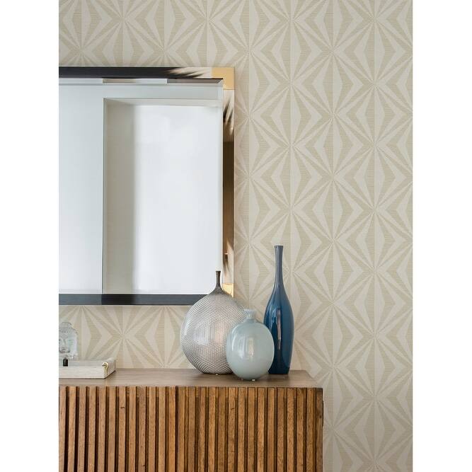 Advantage Monge Gold Geometric Wallpaper
