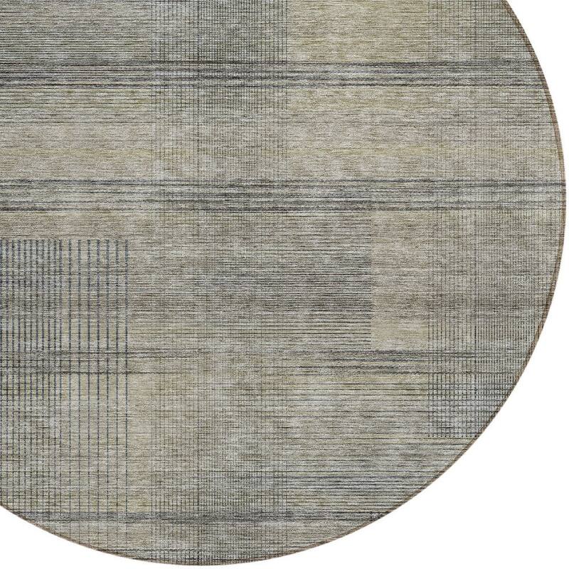 HomeRoots Striped Transitional Rectangle Outdoor Rug