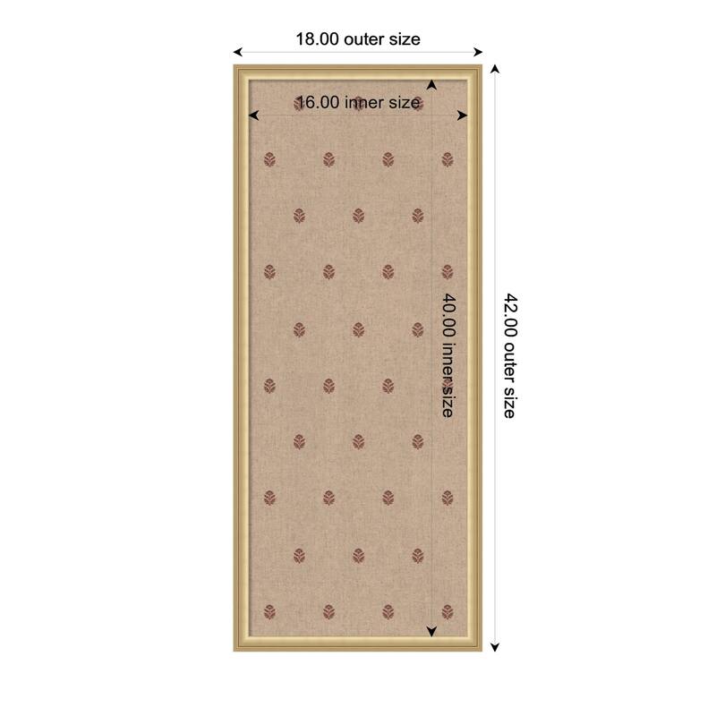 Kate and Laurel Pinboard Red Botanical Block Print