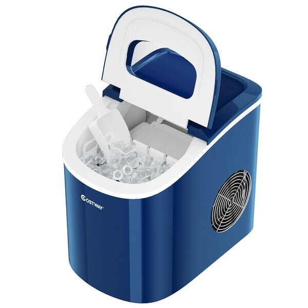 Mini Portable Compact Electric Ice Maker Machine-Navy ...