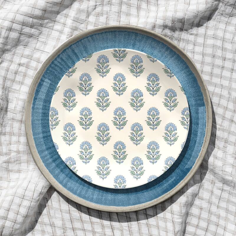 Abode Homewares Kashmir NewWave Melamine Dinner Plate - 10.5" - Set of 6