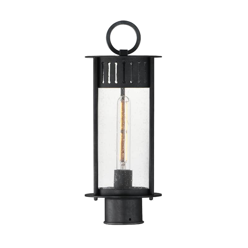 Maxim 30630 Windsor 17" Tall Post Light - Black Patina
