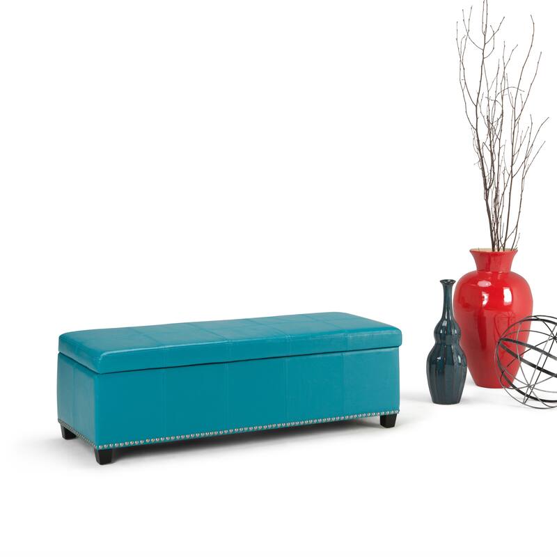WYNDENHALL Stanford Upholstered Storage Ottoman