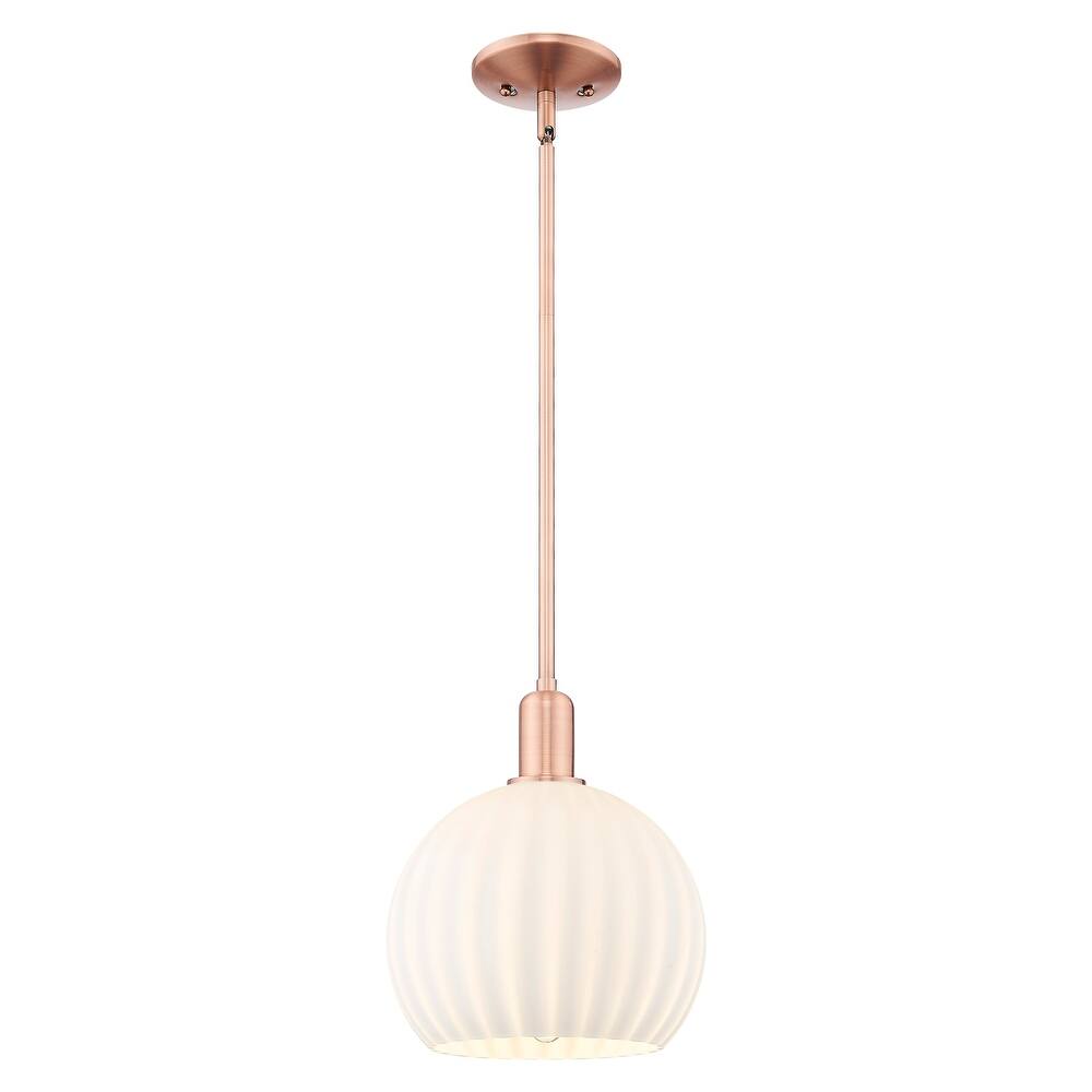 Innovations Lighting Endless Possibilities Arcadia - White Venetian - 1 Light 10" Stem Hung Mini Pendant